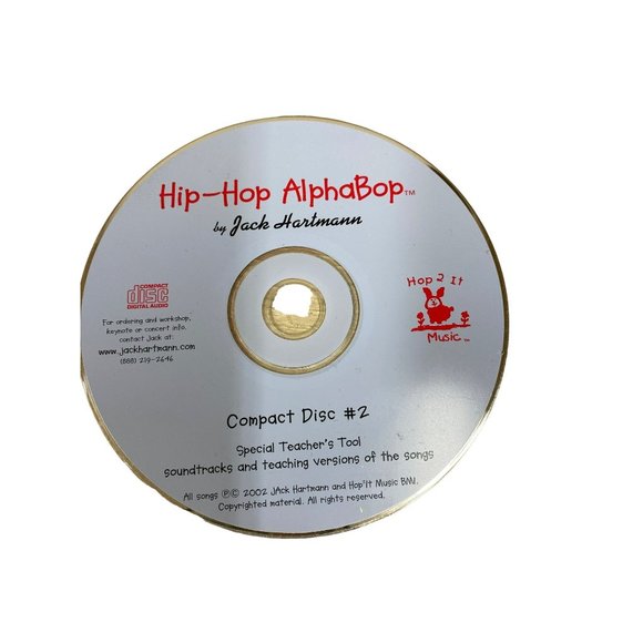 Hip hip alphabop Jack Hartmann Music cd preschool kinder homeschool educational - Picture 1 of 3